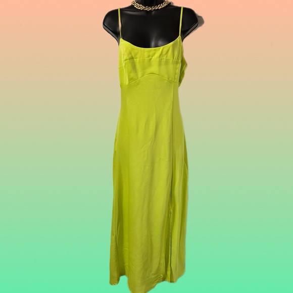 Target A NEW DAY Yellow Slip Dress Size medium - Picture 1 of 4